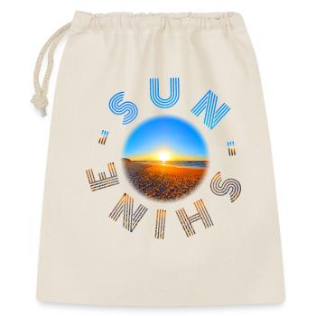 Sunset on the Beach Design - Gift Bag 40 x 50 cm - nature - Front