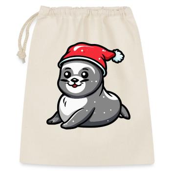 Seal Animal Christmas - Gift Bag 40 x 50 cm - nature - Front