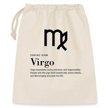 Virgo - Zodiac sign - Geschenkbeutel aus Baumwolle (40 x 50 cm) - Natur - Vorne