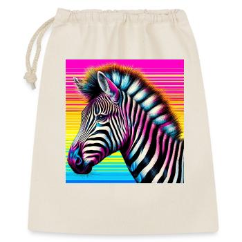 zèbre - Sac cadeau 40 x 50 cm - nature - Devant