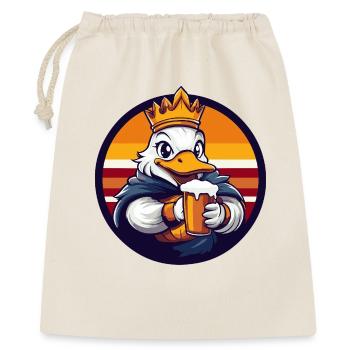 Bière de canard drôle - Sac cadeau 40 x 50 cm - nature - Devant