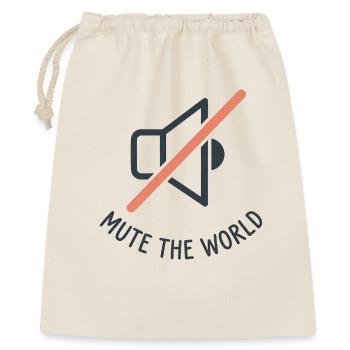 Mute The World - Sac cadeau 40 x 50 cm - nature - Devant