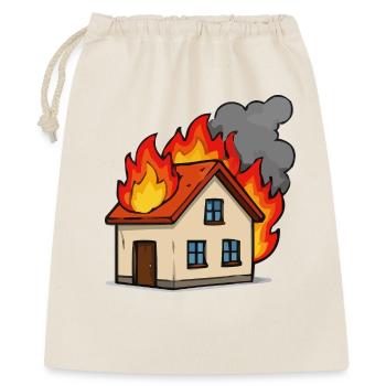 Caserne de pompiers - Sac cadeau 40 x 50 cm - nature - Devant
