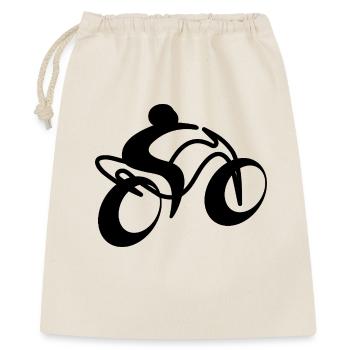 Two Wheels of the Soul Shirt - Gift Bag 40 x 50 cm - nature - Front