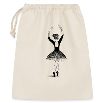 Ballett Tänzerin - Geschenkbeutel aus Baumwolle (40 x 50 cm) - Natur - Vorne