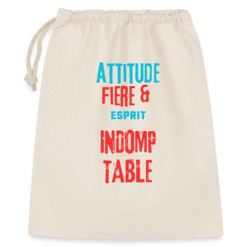 Fière et indomptable - Sac cadeau 40 x 50 cm - nature - Devant