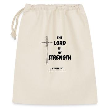 Le Seigneur est ma force - Sac cadeau 40 x 50 cm - nature - Devant