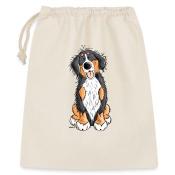 Berner Sennenhund mach Platz - Geschenkbeutel aus Baumwolle (40 x 50 cm) - Natur - Vorne