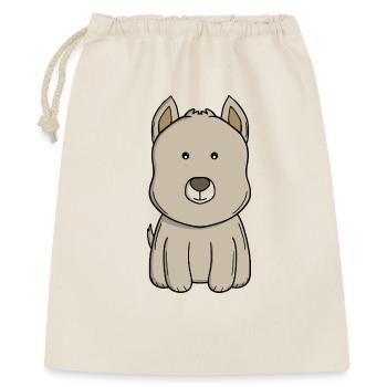 Cute Beige Puppy - Adorable Kawaii Cartoon Dog - Gift Bag 40 x 50 cm - nature - Front