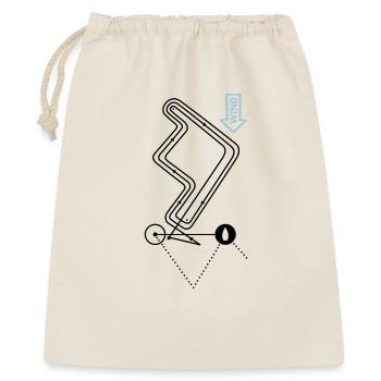 Regattabahn Segelsport Regatta Bahn Segeln Kurs - Geschenkbeutel aus Baumwolle (40 x 50 cm) - Natur - Vorne