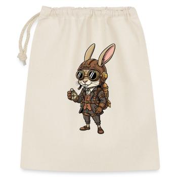 Lapin Explorateur Steampunk Boussole Rétro - Sac cadeau 40 x 50 cm - nature - Devant