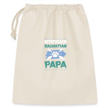 dalmatiner hunde papa - Geschenkbeutel aus Baumwolle (40 x 50 cm) - Natur - Vorne