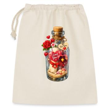 Message in a bottle Valentine's Enchantment - Gift Bag 40 x 50 cm - nature - Front