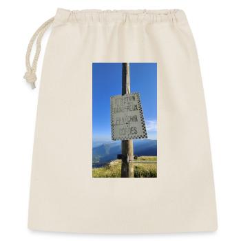 Attention ne pas franchir les cordes ! - Sac cadeau 40 x 50 cm - nature - Devant