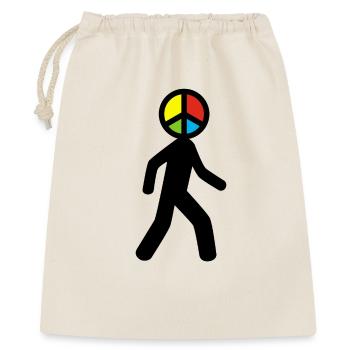 Man of Peace (black) - Gift Bag 40 x 50 cm - nature - Front