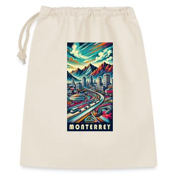 Monterrey Mexiko Stadt Reise Design - Geschenkbeutel aus Baumwolle (40 x 50 cm) - Natur - Vorne