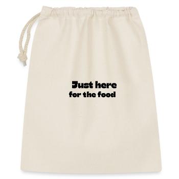 Juste ici pour la nourriture - Sac cadeau 40 x 50 cm - nature - Devant
