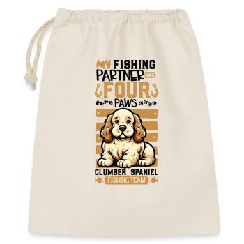 Fishing and Clumber Spaniel - Gift Bag 40 x 50 cm - nature - Front