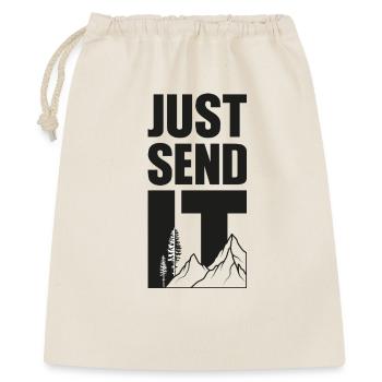 Just Send It - Black - Gift Bag 40 x 50 cm - nature - Front
