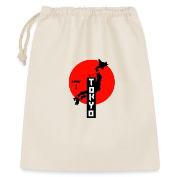 Japanischer Stadtkarte-Tokyo Design - Geschenkbeutel aus Baumwolle (40 x 50 cm) - Natur - Vorne