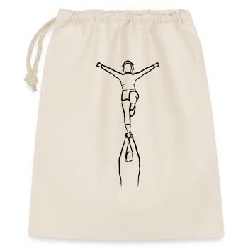 Dessin de pom-pom girl - Sac cadeau 40 x 50 cm - nature - Devant