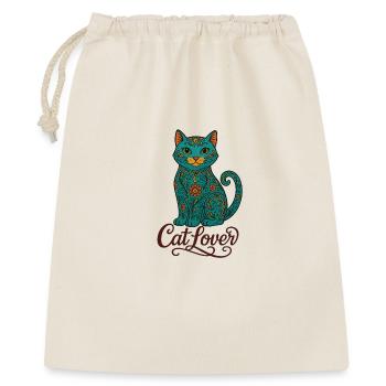 Colorful Cat Design – Chemise Cat Lover - Sac cadeau 40 x 50 cm - nature - Devant