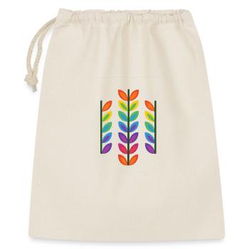 Rainbow leaf design in vibrant style - Gift Bag 40 x 50 cm - nature - Front