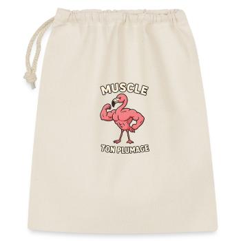 Muscular Flamingo Tattoo - Gift Bag 40 x 50 cm - nature - Front