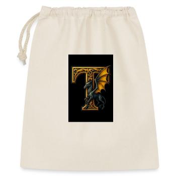 T – Magical ornament with winged creature - Gift Bag 40 x 50 cm - nature - Front