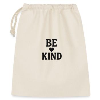 Be Kind Handlettering Heart | Positive Message - Gift Bag 40 x 50 cm - nature - Front
