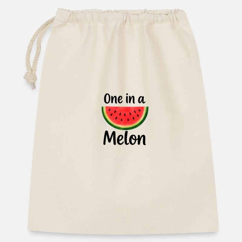 Design de pastèque avec humour - Sac cadeau 40 x 50 cm - nature