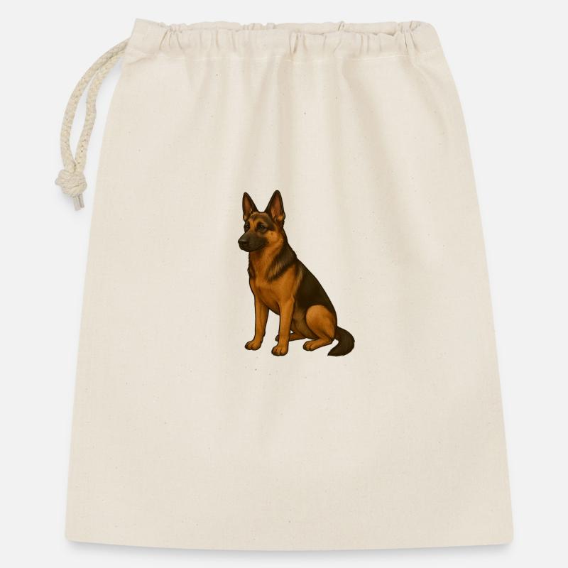 Elegant German Shepherd Print - Gift Bag 40 x 50 cm - nature