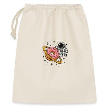 Astronaute de l’espace avec Donut Planet - Sac cadeau 40 x 50 cm - nature - Devant