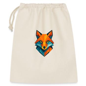 Fuchs | Fuchskopf Print / Druck / Design - Geschenkbeutel aus Baumwolle (40 x 50 cm) - Natur - Vorne