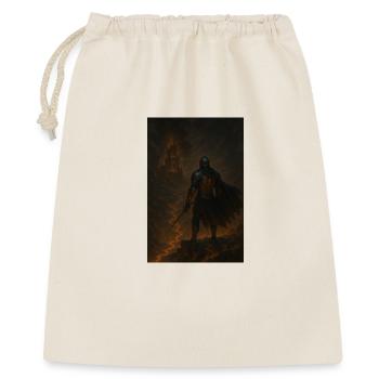 Chevalier de lave en enfer - Sac cadeau 40 x 50 cm - nature - Devant