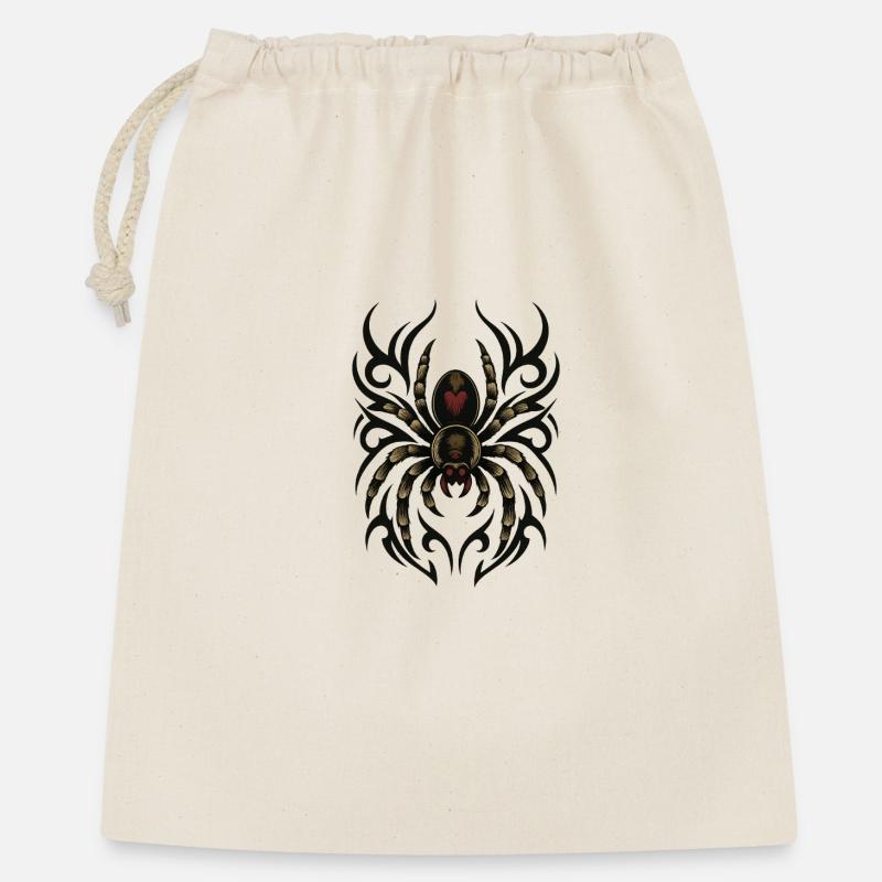 Fancy Tribal-Spider  - Geschenkbeutel aus Baumwolle (40 x 50 cm) - Natur