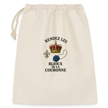 Les bijoux de la couronne - Sac cadeau 40 x 50 cm - nature - Devant