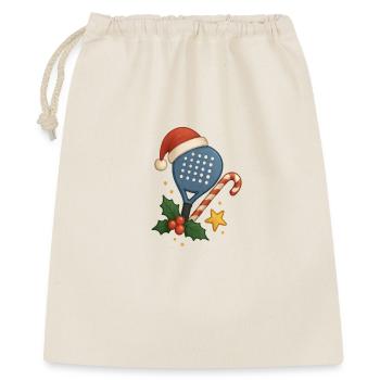 Christmas Padel Racket - Gift Bag 40 x 50 cm - nature - Front