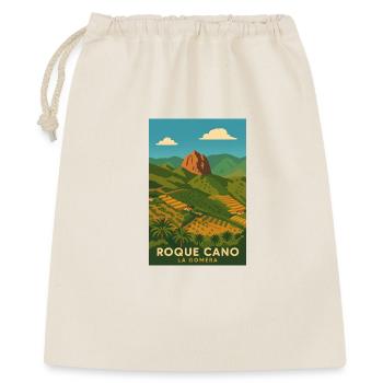 Roque Cano La Gomera - Geschenkbeutel aus Baumwolle (40 x 50 cm) - Natur - Vorne