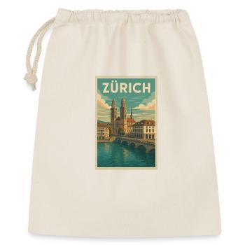 Zurich Retro Cityscape - Gift Bag 40 x 50 cm - nature - Front