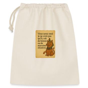 Pharaonic cat humor Alain Chabat - Gift Bag 40 x 50 cm - nature - Front