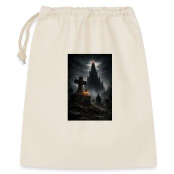 Château gothique dans le brouillard - Sac cadeau 40 x 50 cm - nature - Devant