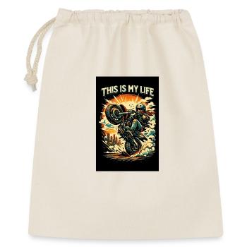 Motorcycle in action - Gift Bag 40 x 50 cm - nature - Front