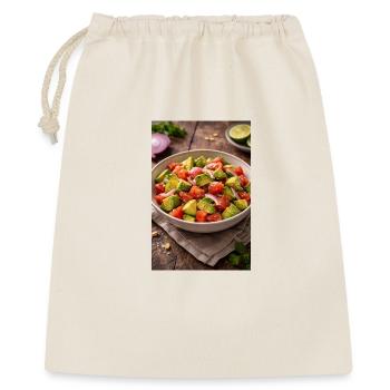 Salade d’avocat et de tomates - Sac cadeau 40 x 50 cm - nature - Devant