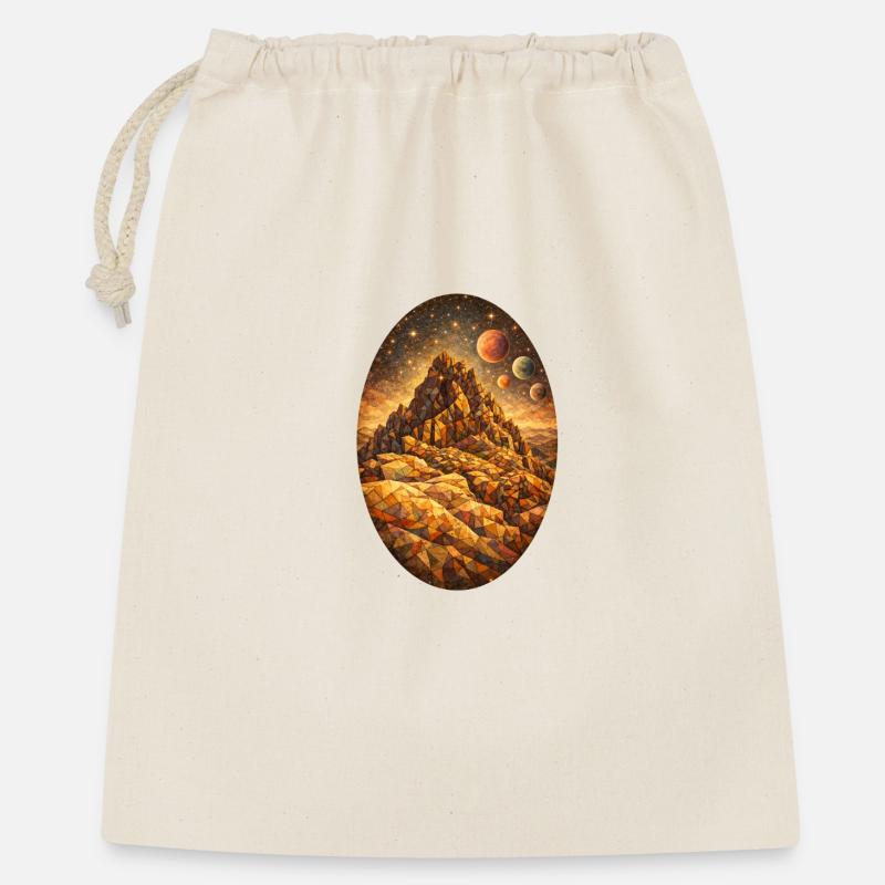 The Mountain where Time Rests - Geschenkbeutel aus Baumwolle (40 x 50 cm) - Natur