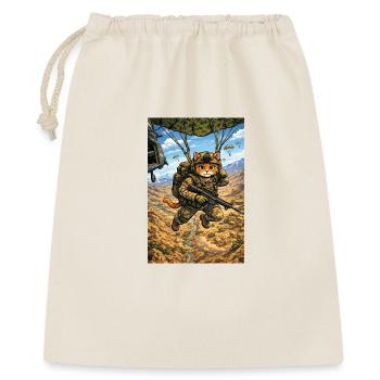 Military_Parachute_Don - Gift Bag 40 x 50 cm - nature - Front