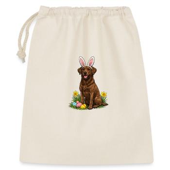 Labrador de Pâques aux oreilles de lapin - Sac cadeau 40 x 50 cm - nature - Devant