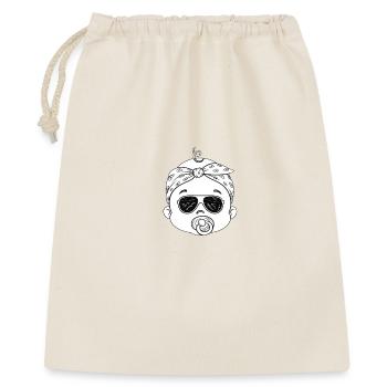 Rebellious baby with dark glasses - Gift Bag 40 x 50 cm - nature - Front