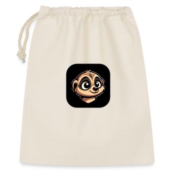 Meerkat head in comic book style - Gift Bag 40 x 50 cm - nature - Front