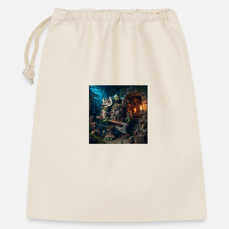 Conception d’orc 2 - Sac cadeau 40 x 50 cm - nature